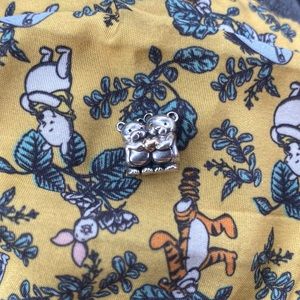 Pandora Bears holding heart 14k Two tone